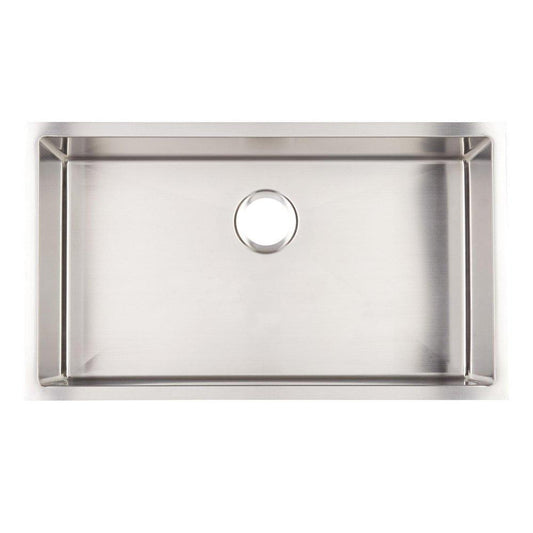 Signature Hardware Ortega 29 in. Undermount Stainless Steel Single Bowl Kitchen Sink
