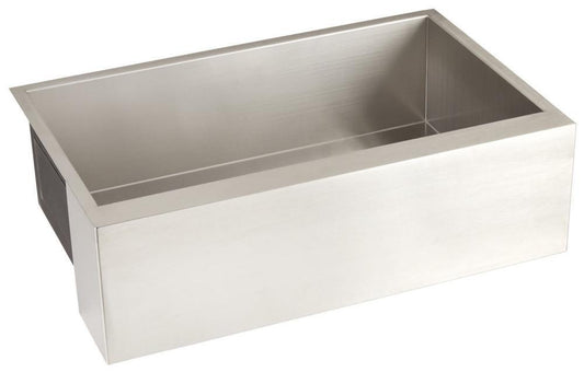 Signature Hardware Sitka 33 in. Farmhouse Stainless Steel Single Bowl Kitchen Sink