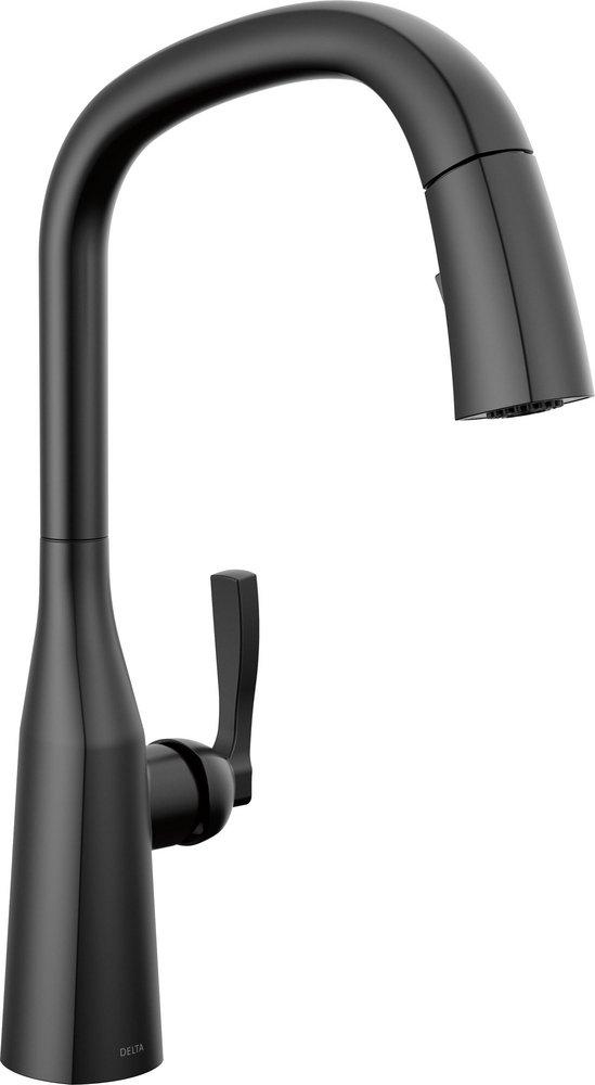 Delta Faucet Stryke Single Handle Pull Down Kitchen Faucet in Matte Black