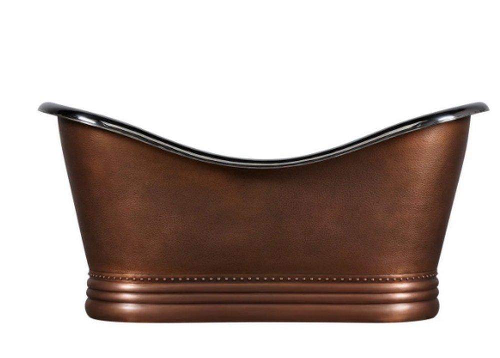 Signature Hardware Paige 72 x 33 in. Freestanding Bathtub with Center Drain in Copper - Less Drain Assembly