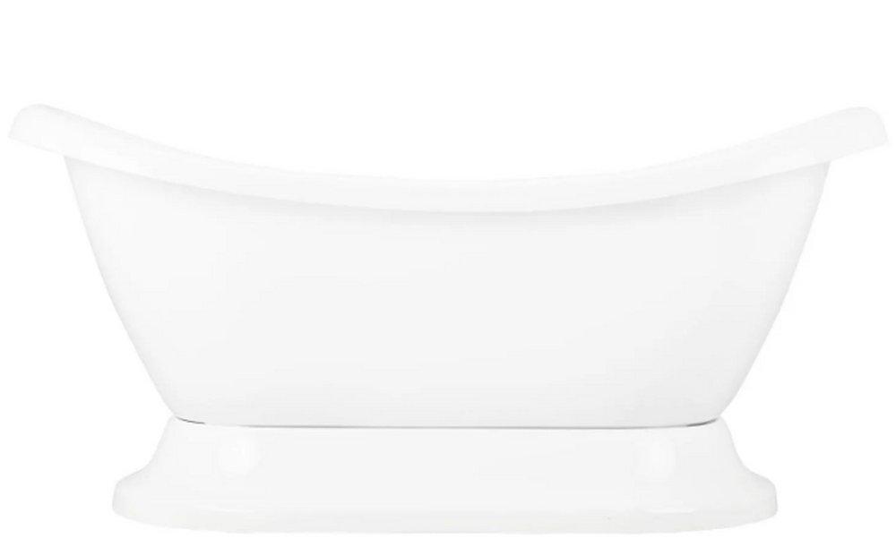 Signature Hardware Rosalind 69 x 29 in. Freestanding Bathtub with Offset Drain in White