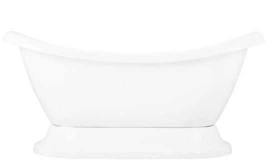 Signature Hardware Rosalind 69 x 29 in. Freestanding Bathtub with Offset Drain in White