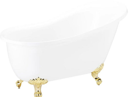 Signature Hardware Ultra 61-1/2 x 29-3/4 in. Freestanding Clawfoot Bathtub with Universal Drain in White - Less Drain Assembly