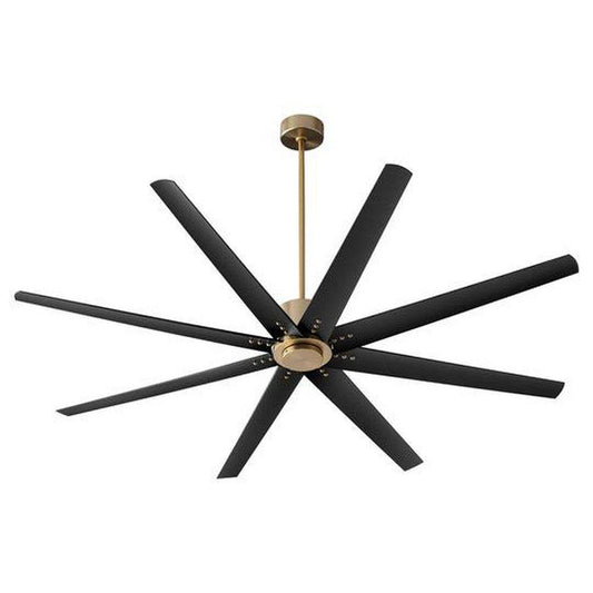 Oxygen Lighting FLEET 72 in. 8-Blade Indoor Ceiling Fan in Aged Brass