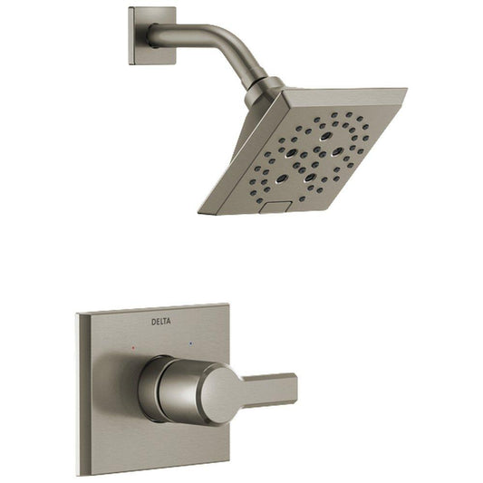Delta Faucet Pivotal Single Handle Multi Function Shower Faucet in Lumicoat® Stainless (Trim Only)