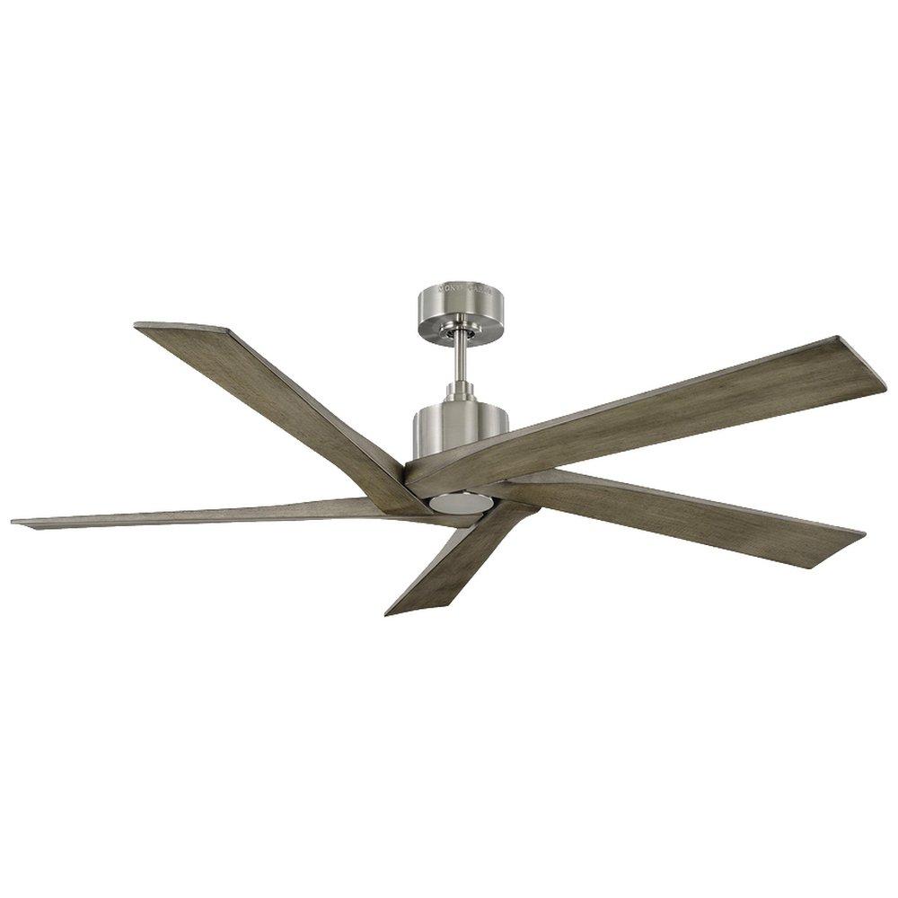 Visual Comfort & Co. Fan Aspen 56 in. 5-Blade Indoor Ceiling Fan in Brushed Steel