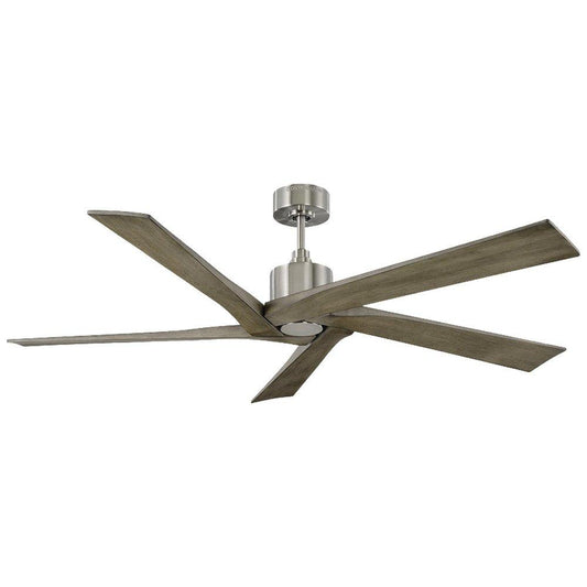 Visual Comfort & Co. Fan Aspen 56 in. 5-Blade Indoor Ceiling Fan in Brushed Steel