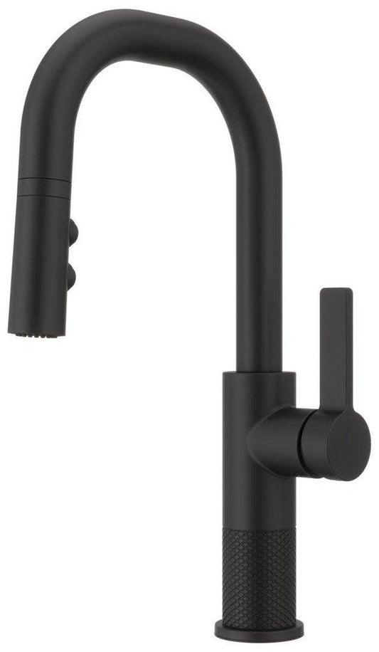 Pfister Montay™ Single Handle Pull Down Bar Faucet in Matte Black