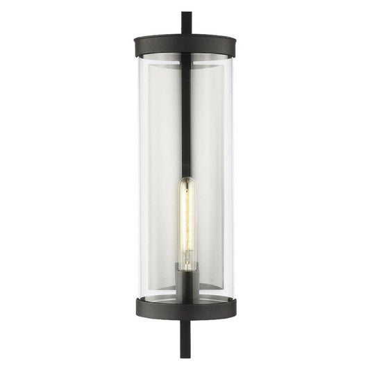 Visual Comfort & Co. Studio Eastham™ 60W 1-Light 24 in. Outdoor Wall Sconce in Textured Black