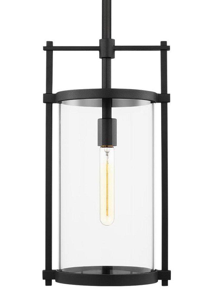 Visual Comfort & Co. Studio Eastham 60W 1-Light Medium E-26 Outdoor Pendant in Textured Black