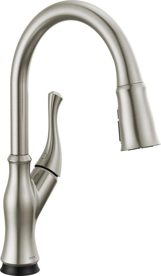 Delta Faucet Ophelia™ Single Handle Pull Down Kitchen Faucet with Touch Activation in SpotShield® Stainless