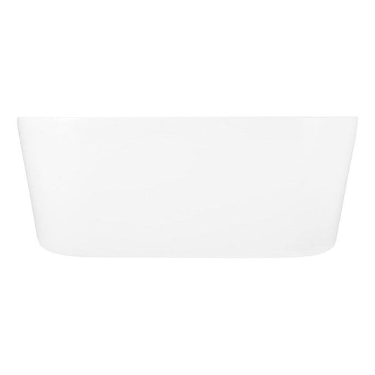 Signature Hardware Boone 51 in. Freestanding Bathtub with Universal Drain in White