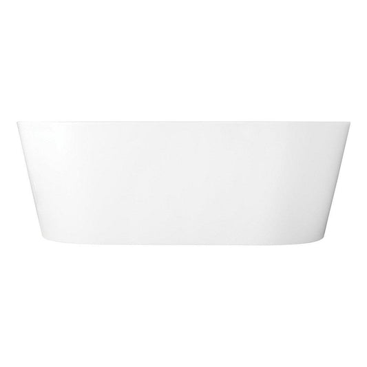 Signature Hardware Arrington 67 in. Freestanding Bathtub with Center Drain in White