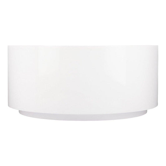 Signature Hardware Dempsey 55 in. Freestanding Bathtub with Center Drain in White