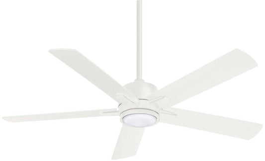 Minka Aire Stout 54 in. 5-Blade Ceiling Fan in Flat White