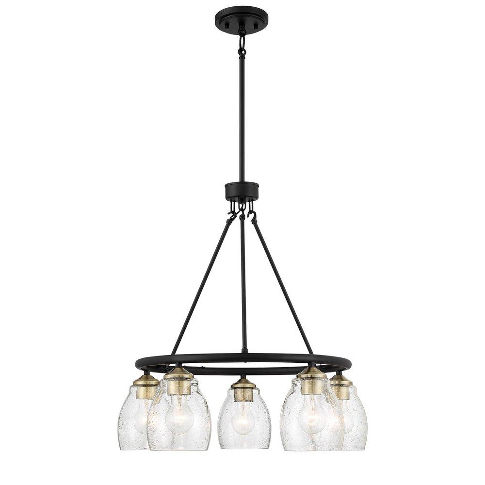 Minka Lavery Winsley 5-Light Chandelier Light Fixture in Brass