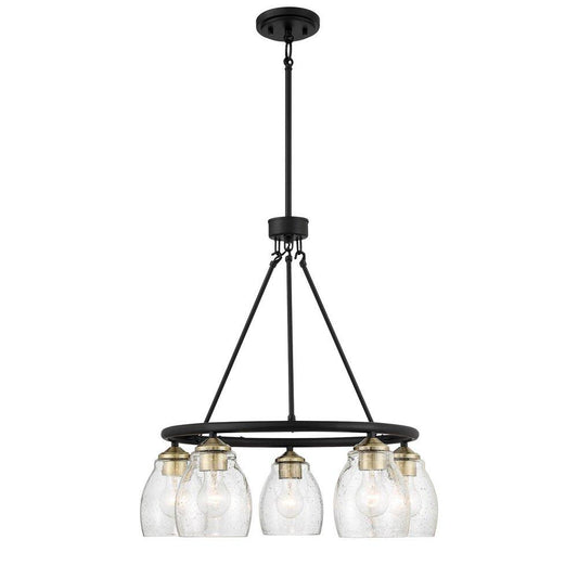 Minka Lavery Winsley 5-Light Chandelier Light Fixture in Brass