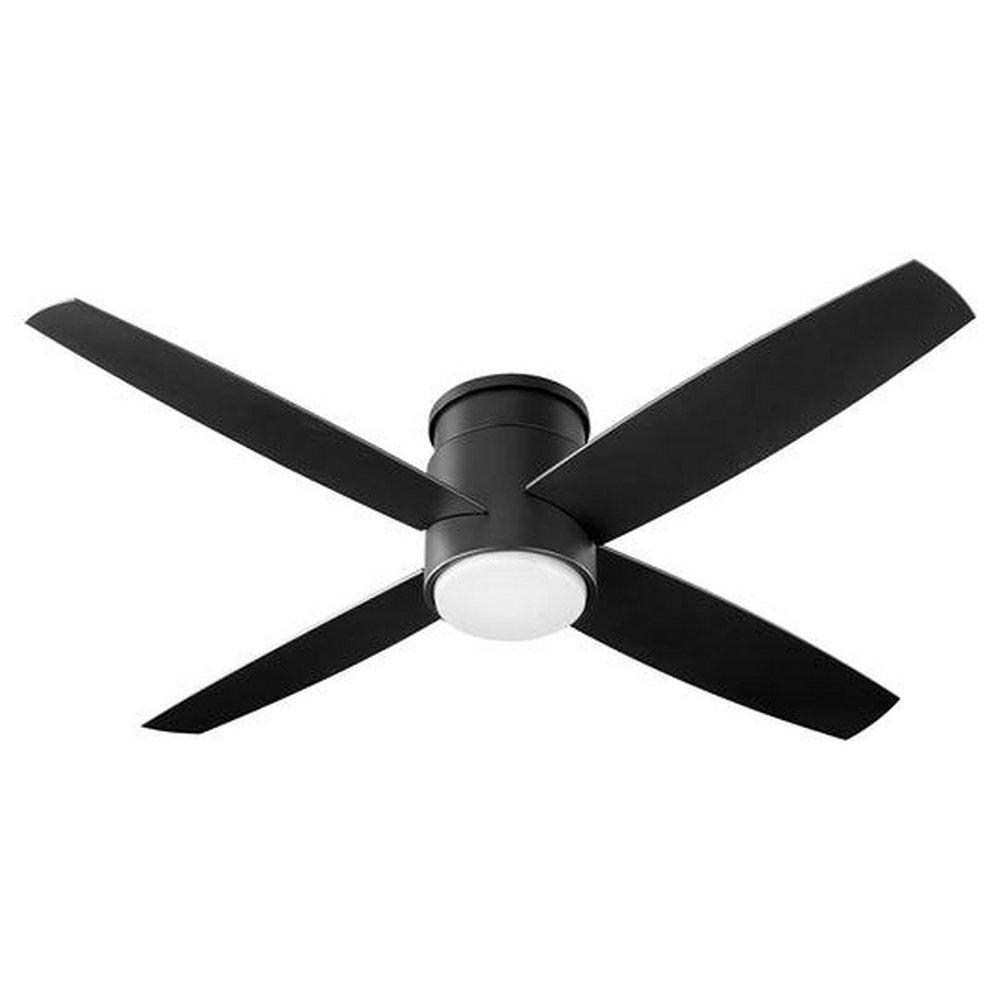 Oxygen Lighting Oslo Hugger 52 in. 4-Blade Indoor or Outdoor Ceiling Fan in Black