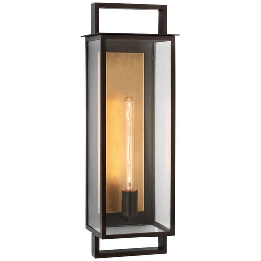 Visual Comfort & Co. Signature Halle 8W 1-Light 26 in. Outdoor Wall Sconce in Aged Iron