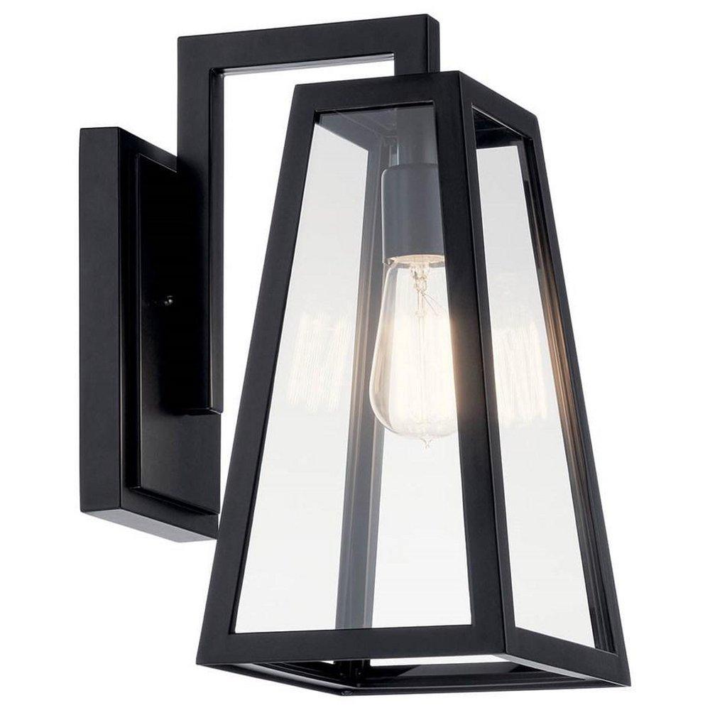 Kichler Lighting Delison 100W 1-Light 14 in. Outdoor Wall Sconce in Black