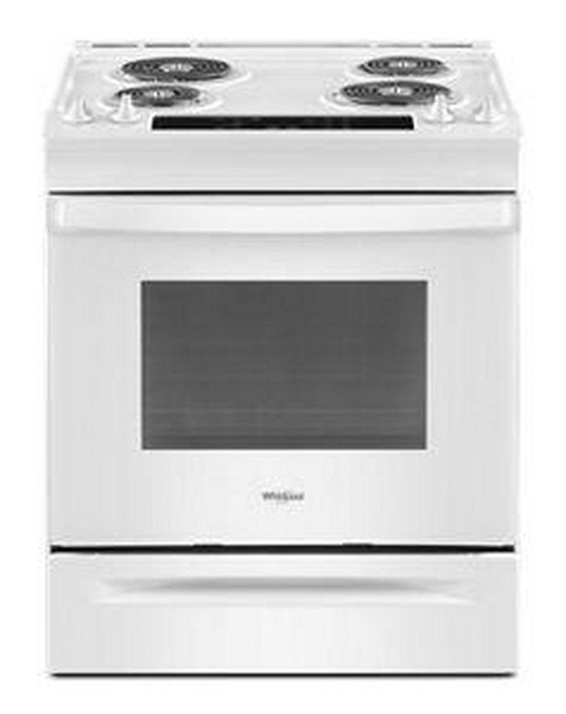 29-7/8 in.  4-Burner Electric Coil Freestanding Range in White