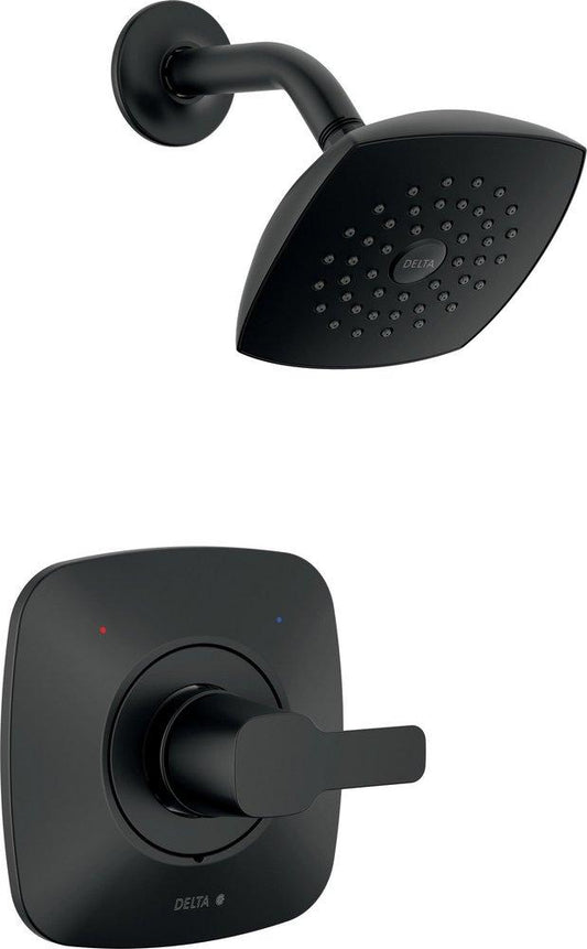 Delta Faucet Modern One Handle Single Function Shower Faucet in Matte Black