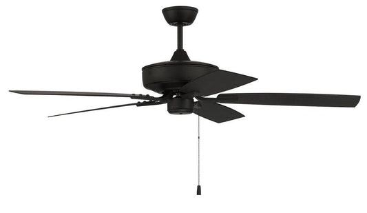 Craftmade Outdoor Pro Plus 52 in. 5-Blade Indoor/Outdoor Ceiling Fan in Flat Black