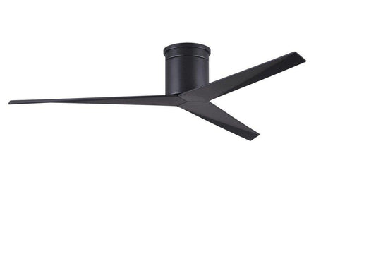 Matthews Fan Company Eliza-H 56 in. 3-Blade Indoor/Outdoor Ceiling Fan in Matte Black