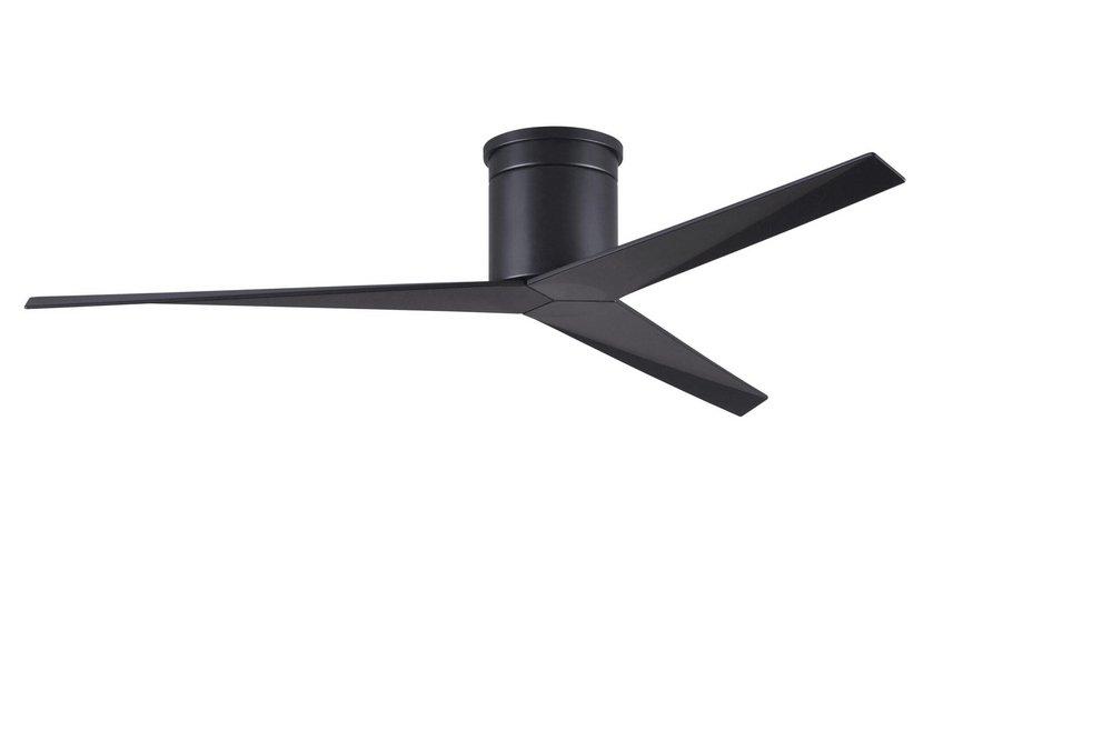 Matthews Fan Company Eliza-H 56 in. 3-Blade Indoor/Outdoor Ceiling Fan in Matte Black