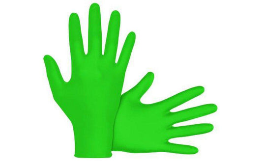 7 mil Nitrile Size L Exam and Powder Free Glove in Green (Box of 100)