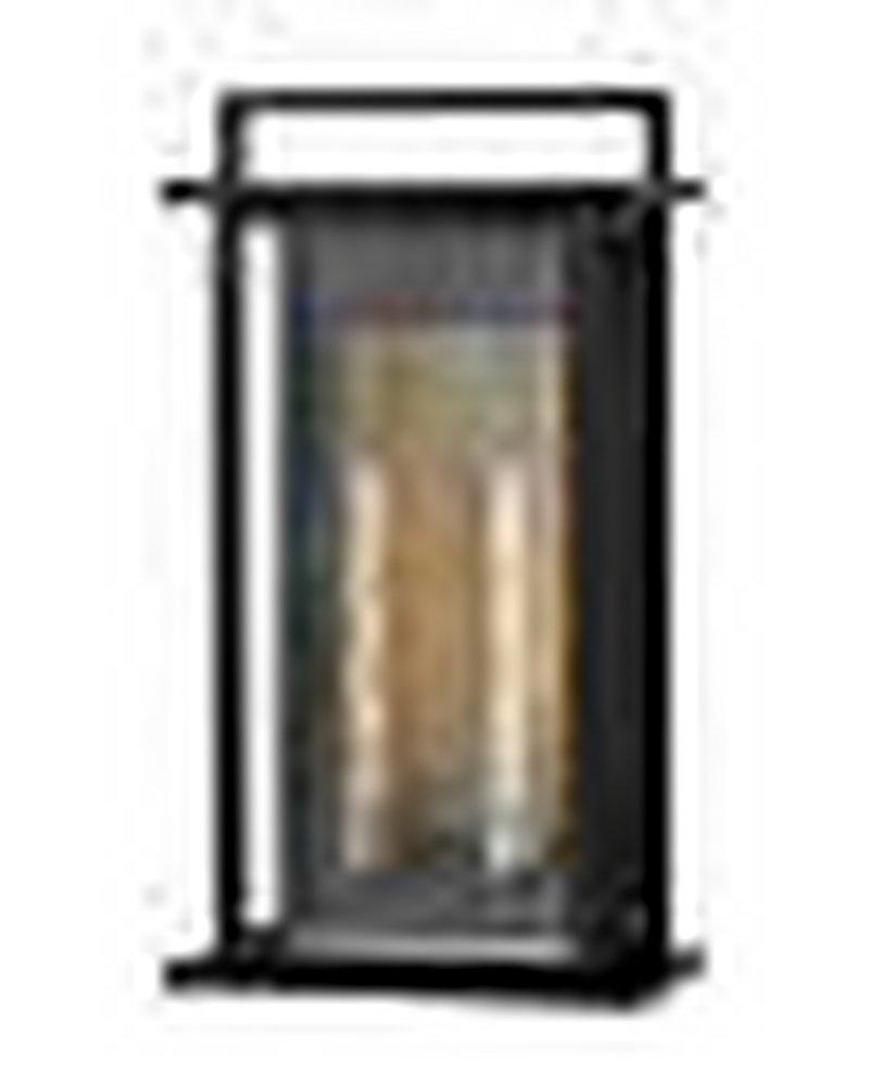 Hinkley Langston 8W 2-Light 28 in. Outdoor Wall Sconce in Black