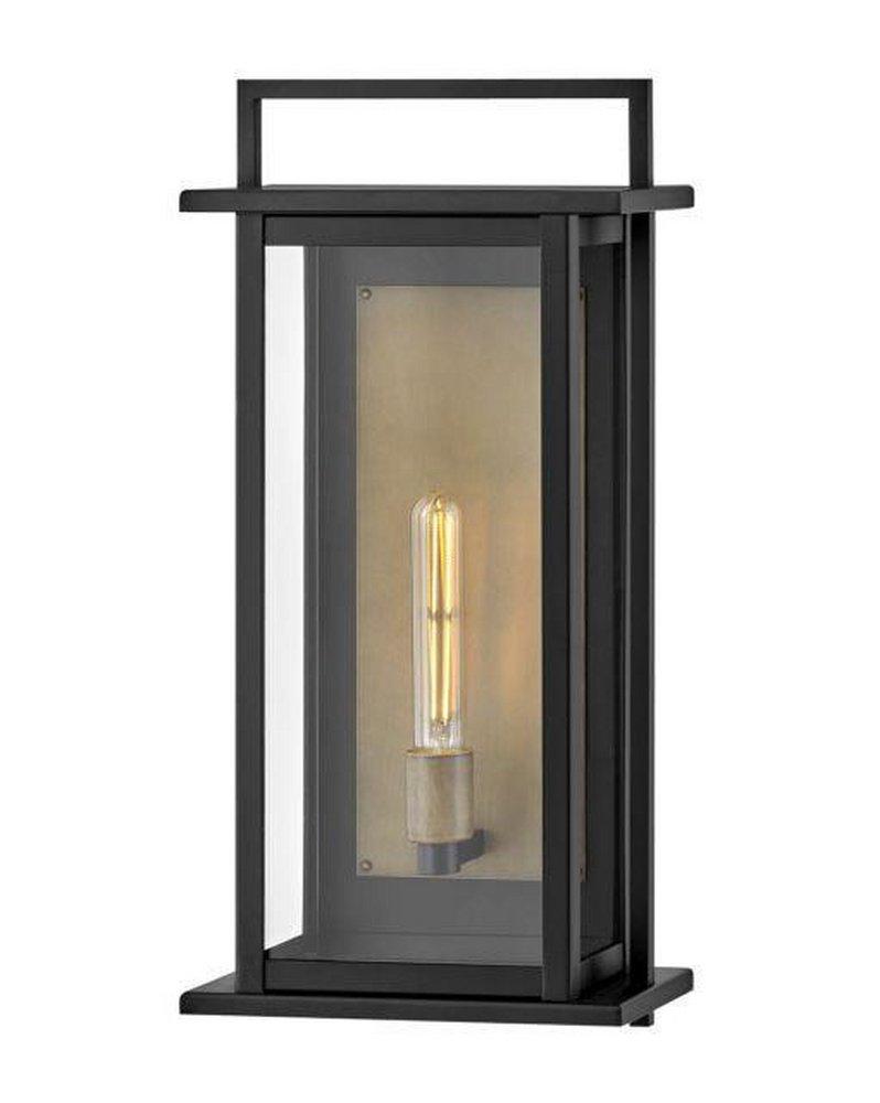 Hinkley Langston 10W 1-Light 22-3/10 in. Outdoor Wall Sconce in Black