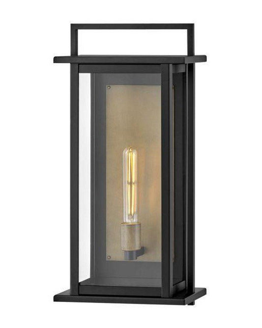 Hinkley Langston 10W 1-Light 22-3/10 in. Outdoor Wall Sconce in Black