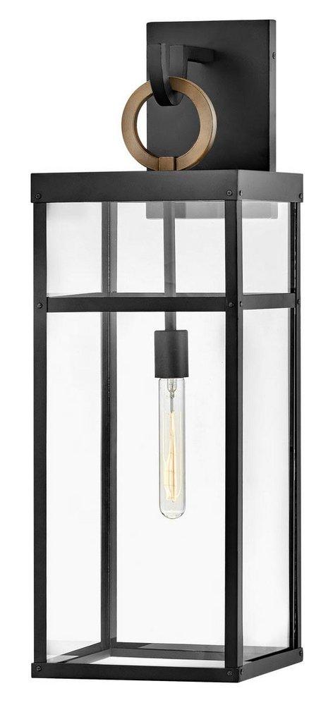 Hinkley Porter 5W 1-Light 29 in. Black Outdoor Wall Sconce
