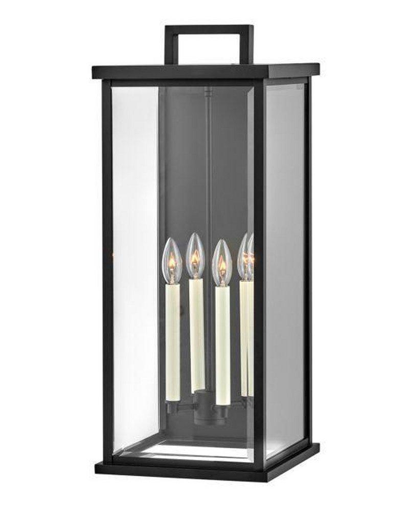 Hinkley Weymouth 5W 4-Light 27 in. Outdoor Wall Sconce in Black