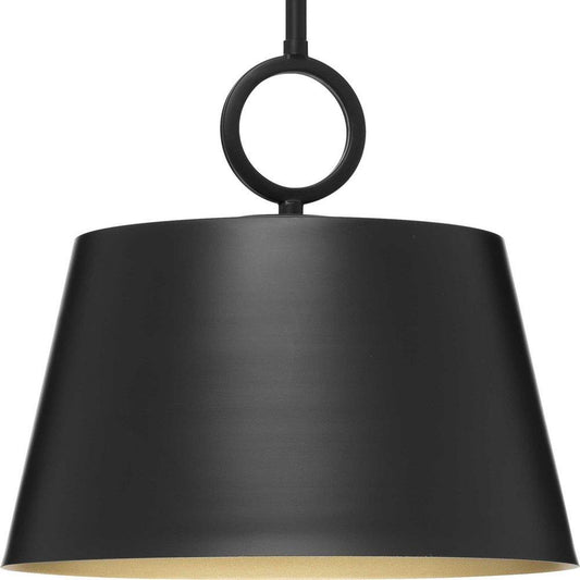 Progress Lighting Parkhurst 100W 1-Light Medium E-26 Incandescent Pendant Light in Matte Black