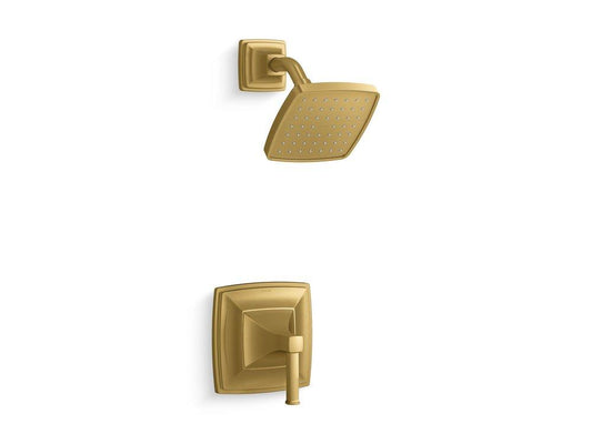 KOHLER Riff™ One Handle Single Function Shower Faucet in Vibrant® Brushed Moderne Brass (Trim Only)