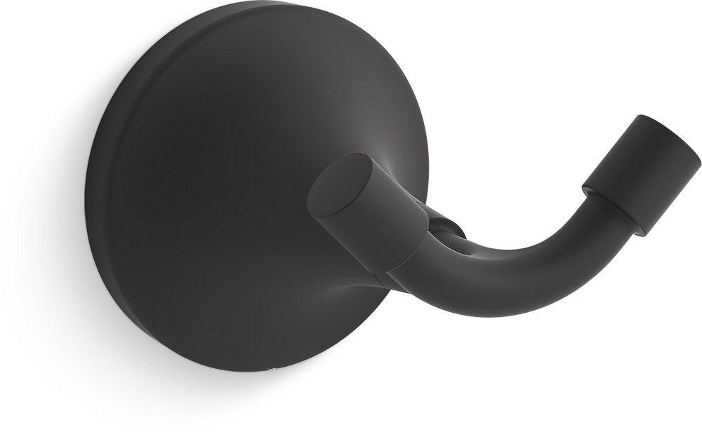KOHLER Tone™ 2-Hook Robe Hook in Matte Black