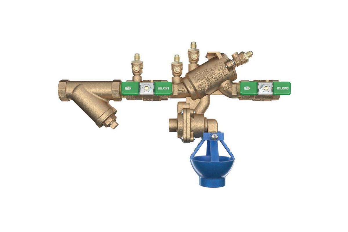 3/4 in. Reduced Pressure Principle Backflow Preventer Valve with Lead-Free Wye Type Strainer and Air Gap