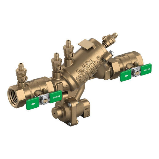 Zurn Wilkins Model 975XL 3/4 in Bronze FPT Reduced Pressure Principle Assembly with Quarter-Turn Ball Valves