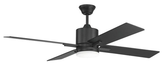 Craftmade Teana 52 in. 4-Blade Indoor/Outdoor Ceiling Fan in Flat Black