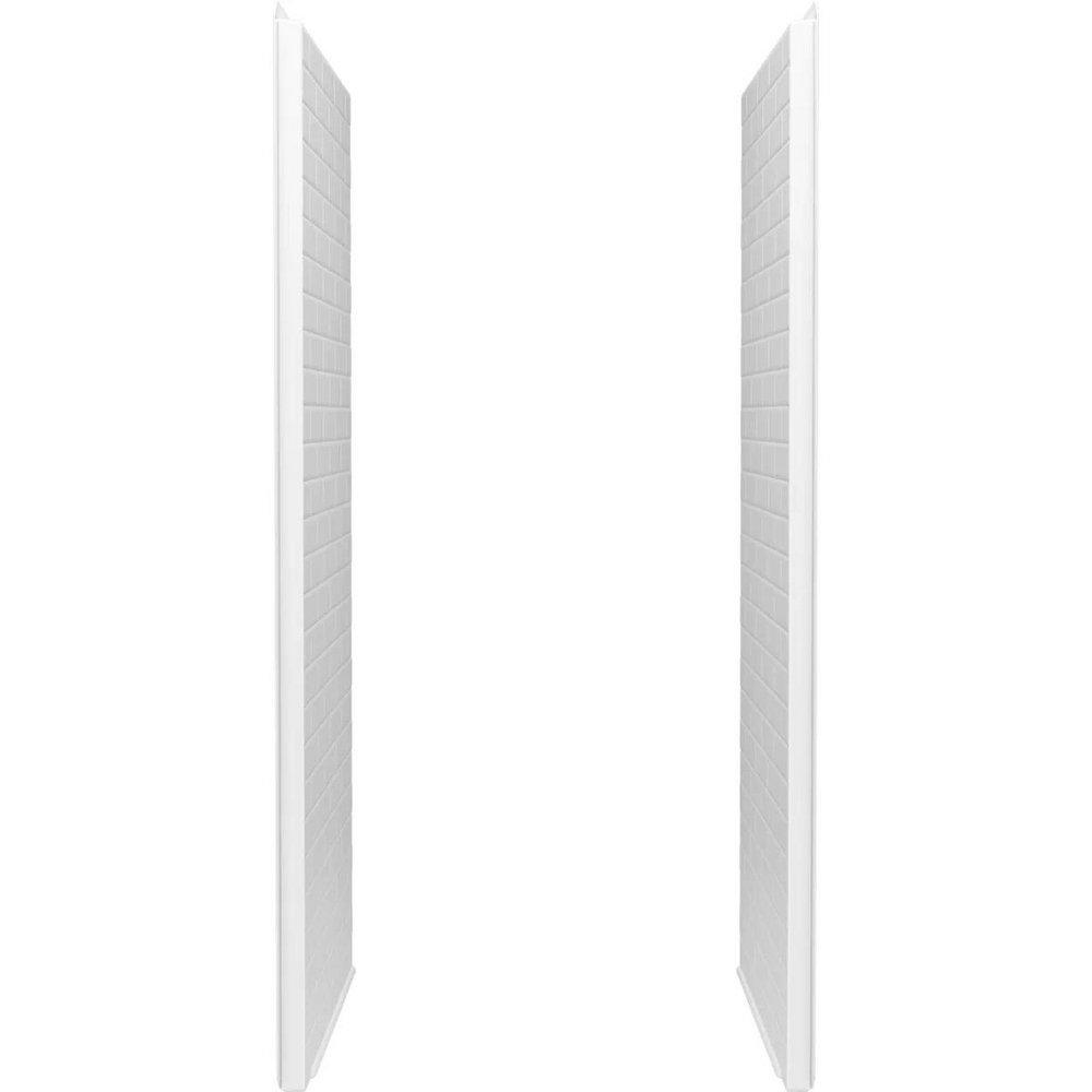 Sterling Traverse® 34 x 72-1/4 in. Shower End Wall Set in White