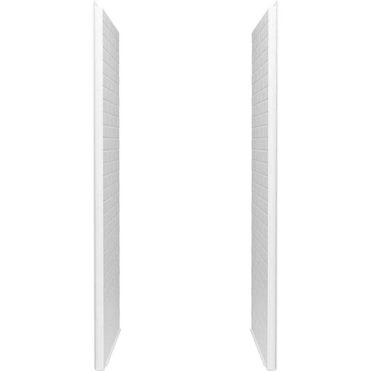 Sterling Traverse® 34 x 72-1/4 in. Shower End Wall Set in White