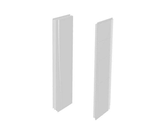 Swan Veritek™ Pro 27 x 74 in. Shower End Wall Set in White