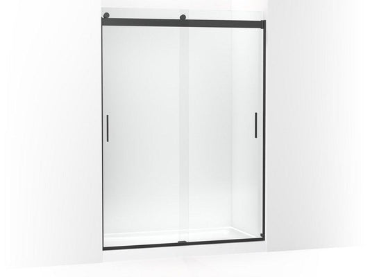 KOHLER Levity® 81-5/8 x 59-5/8 in. Frameless Sliding Shower Door in Matte Black