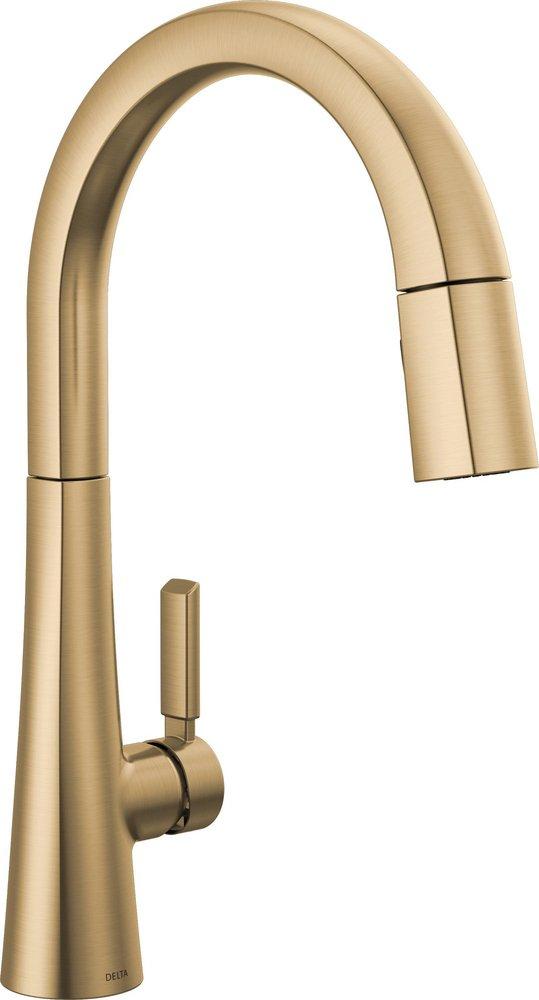 Delta Faucet Monrovia™ Single Handle Pull Down Kitchen Faucet in Champagne Bronze