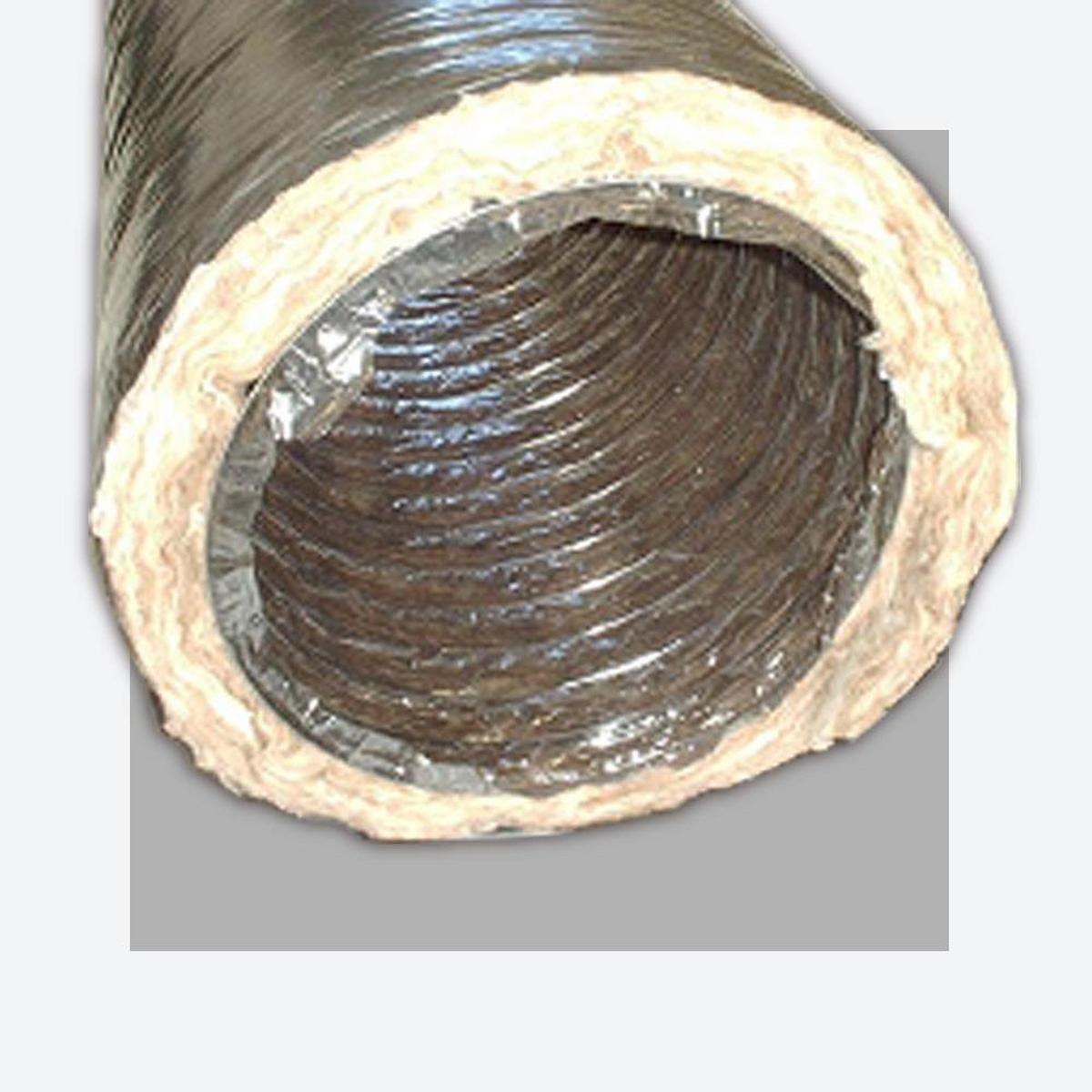 16 in. x 25 ft. Black R6 Flexible Air Duct - Bagged