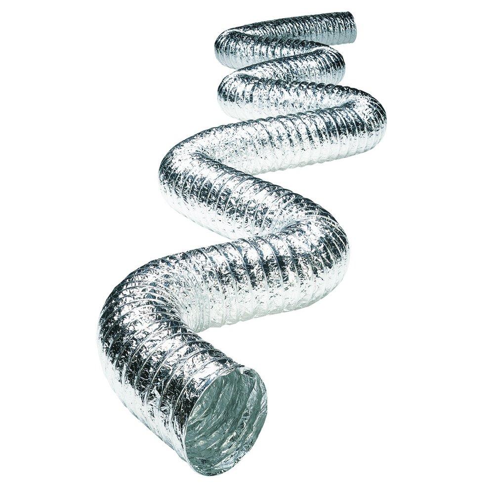 Deflecto Supurr-Flex® 4 in. x 50 ft. Silver Uninsulated Flexible Air Duct