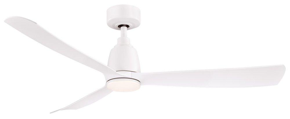 Fanimation Kute 52™ 52 in. 3-Blade Indoor or Outdoor Ceiling Fan in Matte White