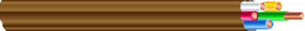 250 ft. 18 ga 5-Conductor Thermostat Wire in Brown